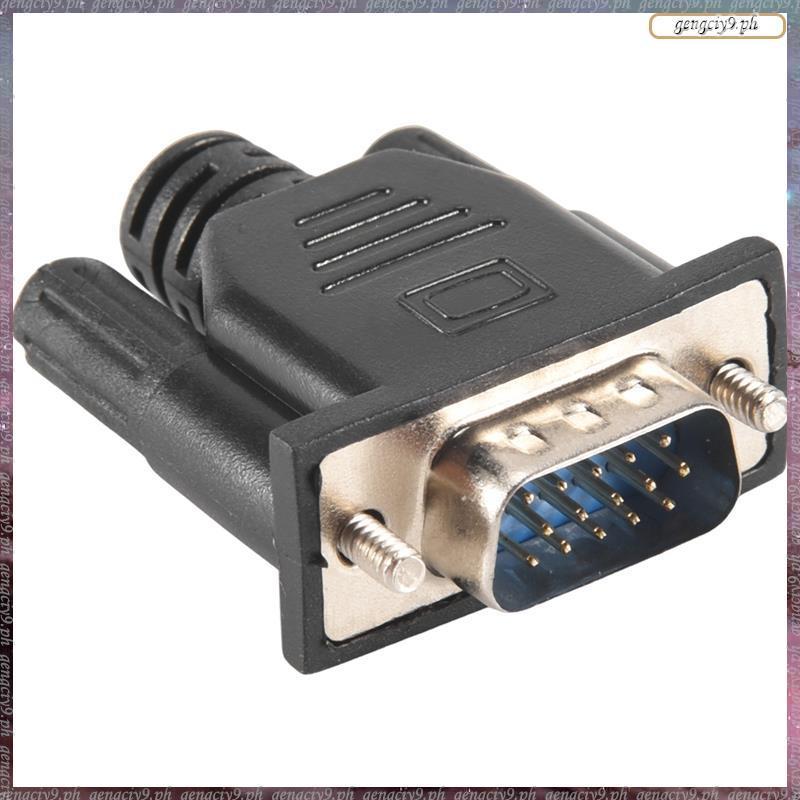 [LR] VGA Virtual Display Adapter ปลั๊ก Dummy ชาย EDID Headless Ghost Emulator แผ่นล็อค