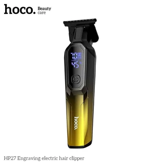 HOCO HP27 ปัตตาเลี่ยนไฟฟ้า ใบมีดสแตนเลส + เซรามิก หน้าจอ LED มอเตอร์แรง 7000 / 7500rpm ตัดไว เก็บทรงเนี๊ยบ hc6