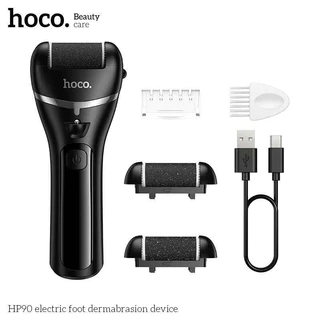 HOCO HP90 เครื่องขัดส้นเท้าไฟฟ้า หัวขัดเปลี่ยนได้ 3 แบบ ปรับมอเตอร์ได้ 3 ระดับ กันน้ำ แบตอึด 180 นาที ขจัดส้นเท้าแตก hc6