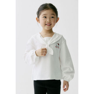 H&M(เอชแอนด์เอ็ม) เสื้อคอปกสไตล์นักเดินเรือพิมพ์ลาย เด็กหญิง…