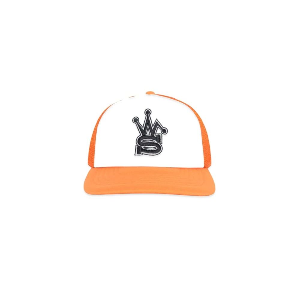 Stussy x Our Legacy Work Shop Trucker Hat Orange Unused