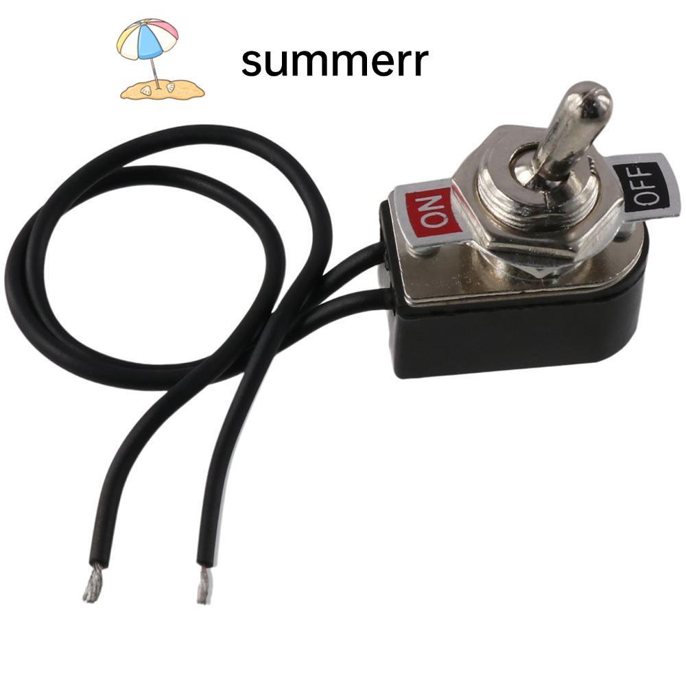 SUMMERR Toggle Rocker Switch, 2 Pin ON/ Latching Toggle Switch, คุณภาพสูง Heavy Duty พร้อม 5 ตะกั่ว 
