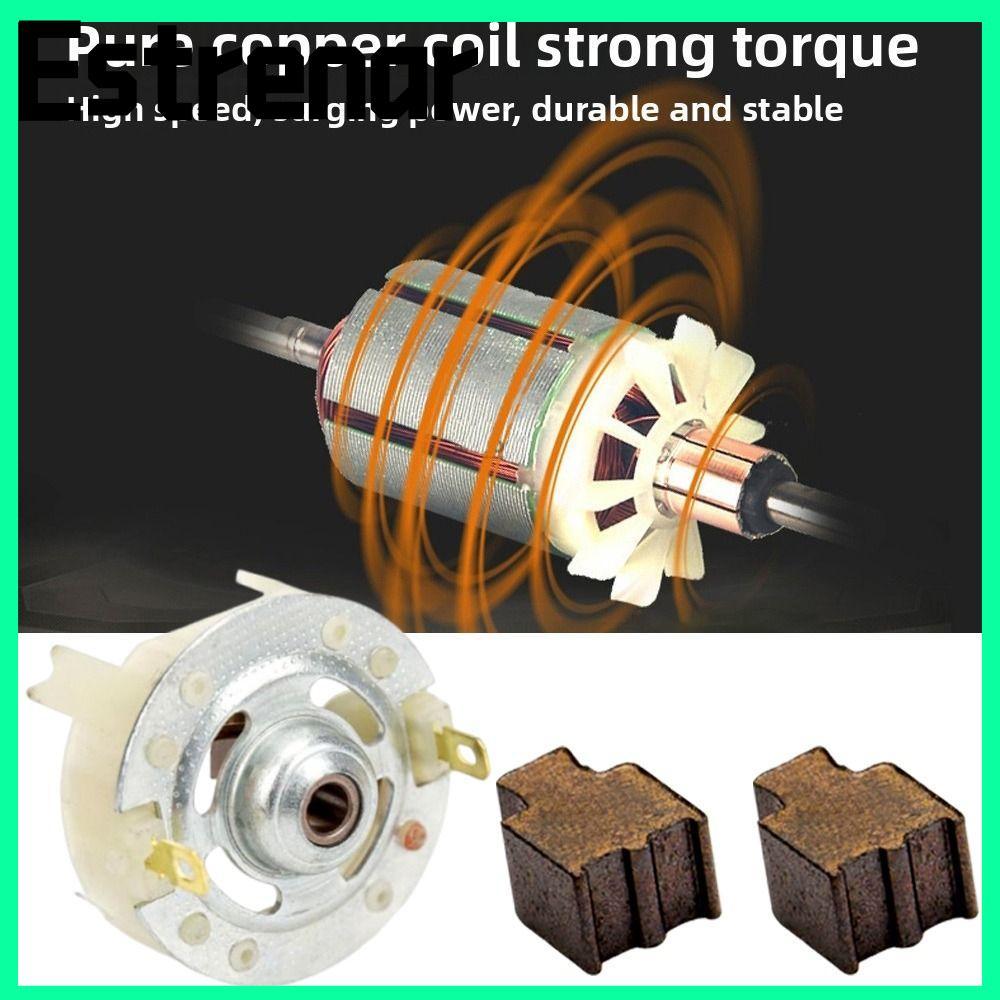 มอเตอร์ไฟฟ้าลิเธียม ESTRENAR อุปกรณ์เสริม RS775 ที่ใส่แปรงคาร์บอน, พลาสติก 2 รูปแบบ 12-25V สว่านชาร์
