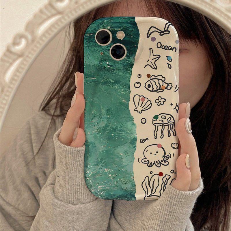 น่ารัก Splicing Ocean OPPO Reno14f Reno12 Reno11F Reno15 Reno13F Reno7 Reno8 Reno6Z Reno5Z Reno7Z Re