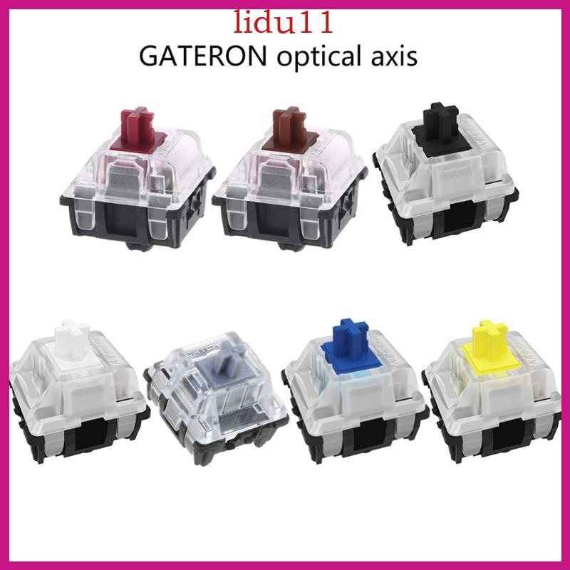 LID Mechanical Keyboard Optical Switch สําหรับ GK61 SK61 สีขาวสีดําสีแดงสีน้ําตาลสีเหลืองเงินสวิทช์ 