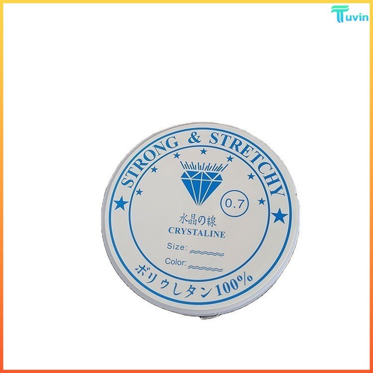 T.N. 0.4/0.5/0.6/0.7/0.8/1สายยางยืดหยุ่นโปร่งใส สำหรับร้อยปัดคริสตัล และทำเครื่องประดับ DIY