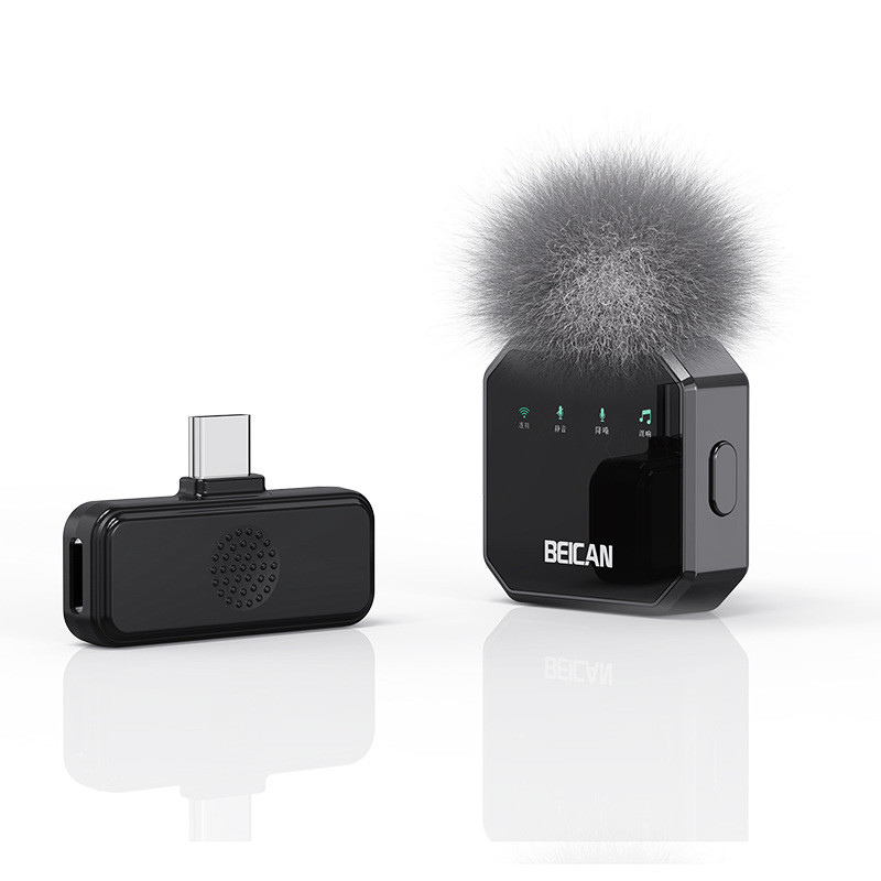 ไมโครโฟนไร้สาย Lavalier วิทยุอุปกรณ์บันทึกไมโครโฟน Clip-On Bluetooth Anchor การ์ดเสียงสด Tik Tok