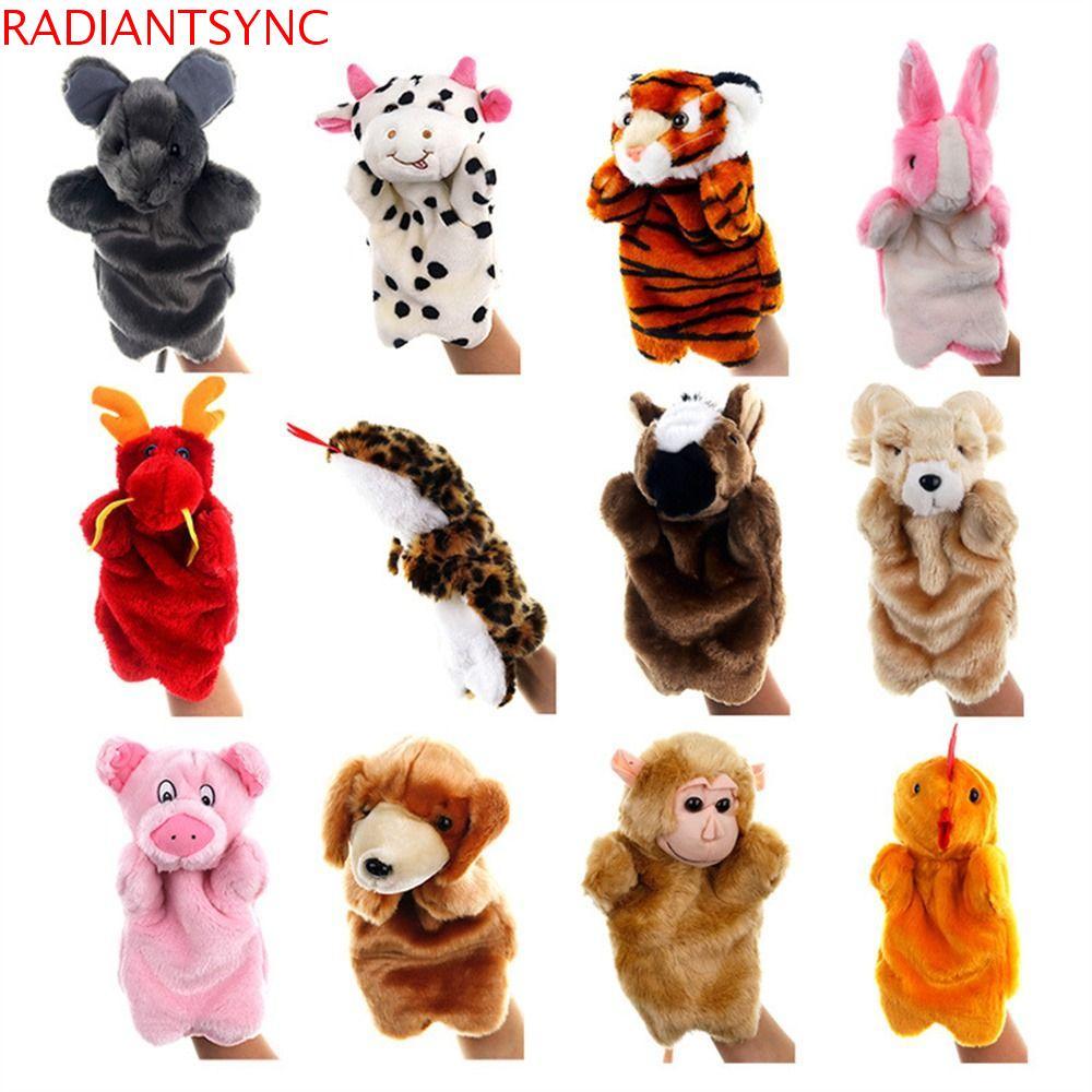 RADIANTSYNC สัตว์หุ่นมือ Koala ตุ๊กตาแมว Panda Early Education ตุ๊กตาสัตว์การเรียนรู้เด็กหุ่น