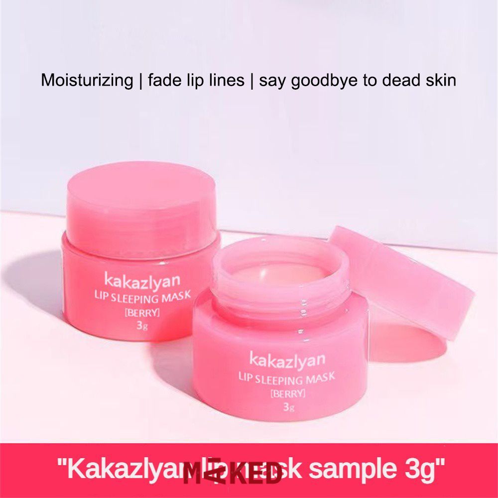 KAKAZIYAN Exfoliating Lip Mask Lip Primer Lip Balm Moisturize Lip Mask ตัวอย่าง Exfoliaation Lighten