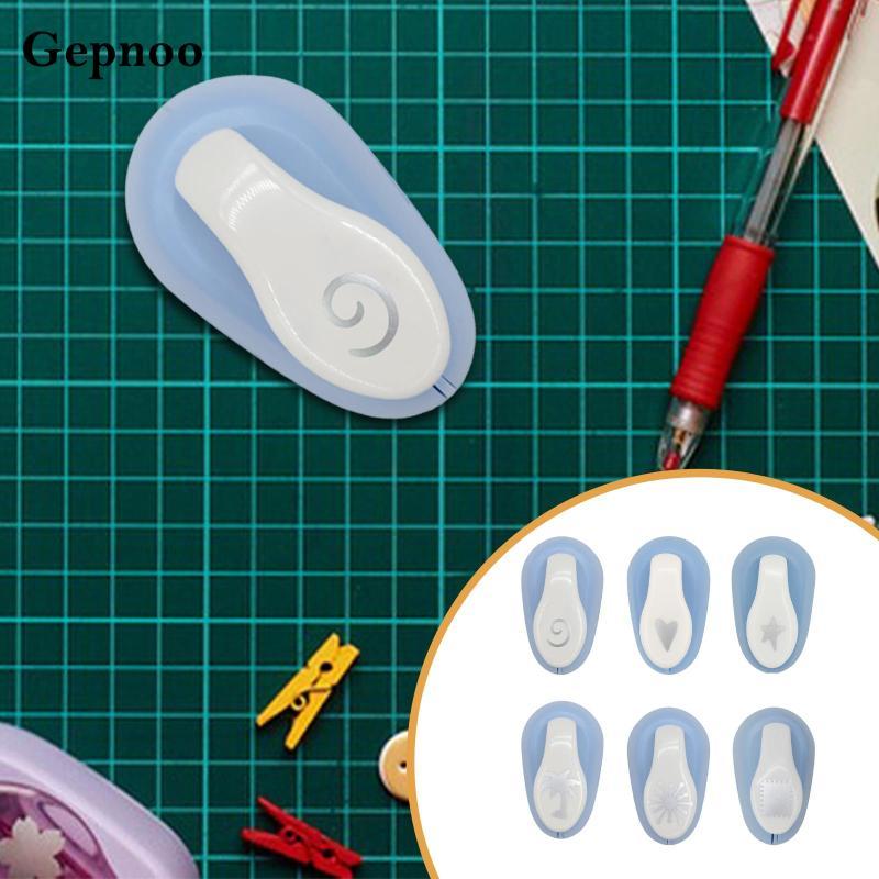 [Gepnoo] Paper Punch Scrapbook Puncher Small Paper Art Hole Punch สําหรับงานฝีมือทํามือ