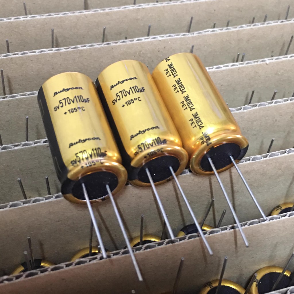 ต้นฉบับใหม่sv 570v110uF ญี่ปุ่น Rubycon ตัวเก็บประจุ 570V130UF ทอง 180UF 570V 570V 82UF