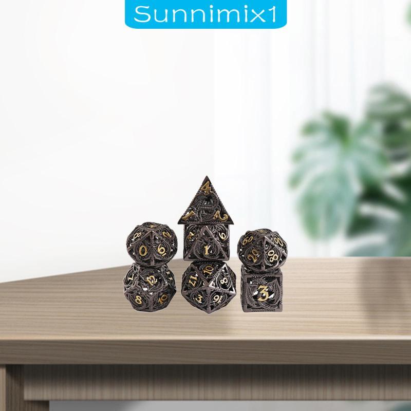 [Sunnimix1] Creative Metal Hollow DND Multi-Sided Set Gathering Dragon Dungeon DND