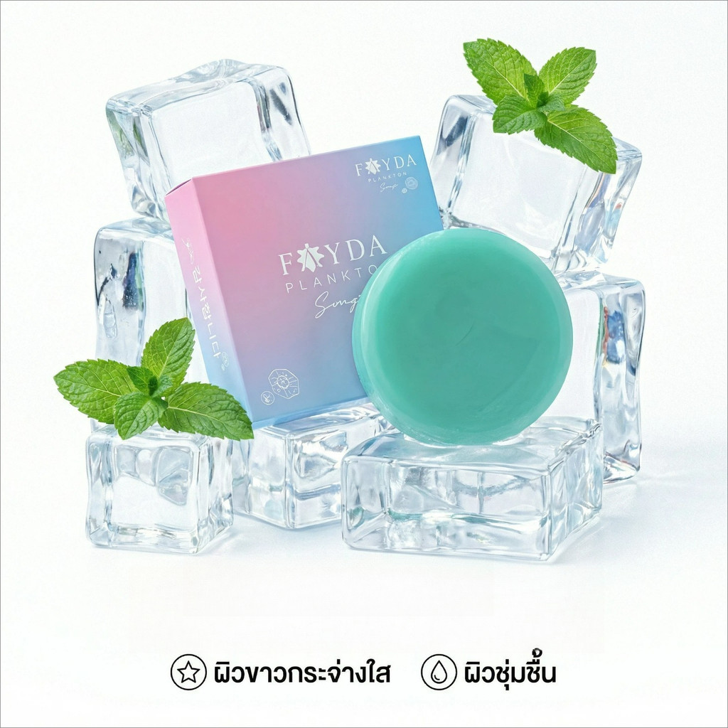สบู่เฟย์ด้า ของแท้ FayDa planktonsoap สบู่รักษาสิว ขนาด 50 กรัม
