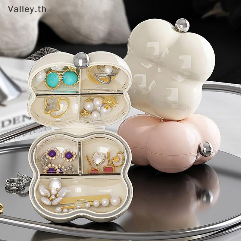 [Valley] Mini Portable Jewelry Storage Organizer Travel Storage Boxes ต่างหู Nelace Display Ring Jew