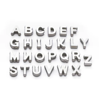 St.kunkka 10-20g ลูกปัดตัวอักษร ABS สีทอง/เงิน รูแบน อะไหล่ตัวอักษร A-Z สำหรับทำสร้อยข้อมือชื่อ DIY งานฝีมือ