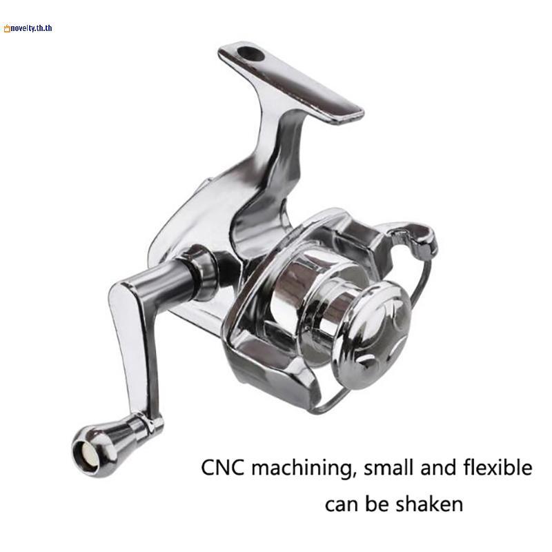 NLY 1 ชิ้นตกปลา Reel กลองจี้พวงกุญแจล้อกลางแจ้ง Fishing Tale N