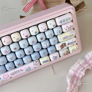 Thai Language Toy House Keycap MOG Steamed Bun Rounded Height Chikawa Cute Dye Sublimation F75 L99 K99 108
