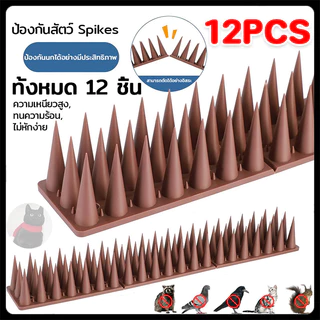 หนามไล่นก 45X4X3.5ซม 12ชิ้น ไล่นกพิราบ ที่ดักนก กันนกพิราบ Bird Spikes กันนกเกาะ อุปกรณ์ไล่นกทำรัง ก้อนไล่นกพิราบ