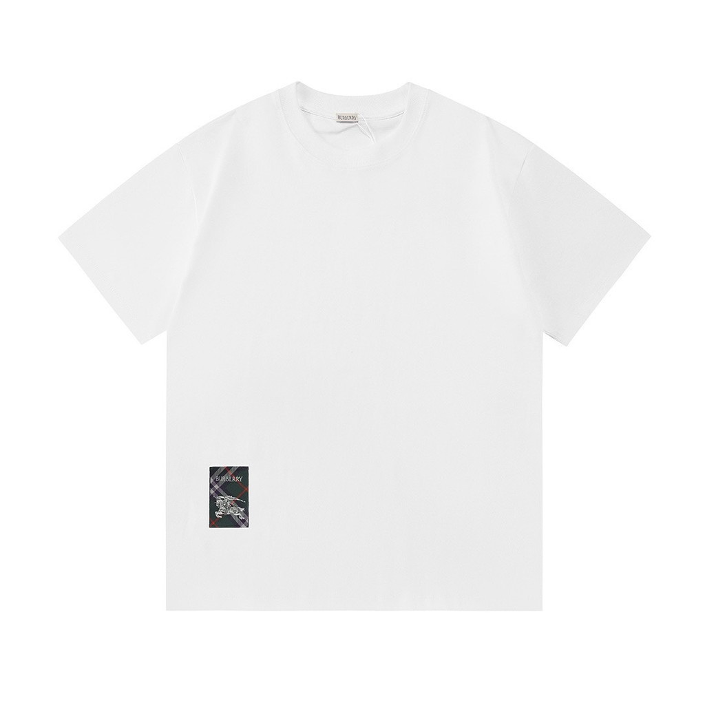 Burbe * rry2026 Star Early Spring เสื้อยืดแขนสั้นสไตล์ใหม่ชายหญิงคู่กีฬาหนักแขนสั้น Original Design 