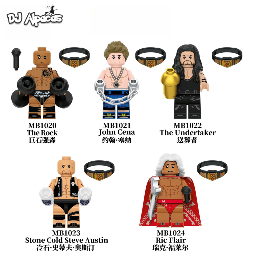 มินิฟิกเกอร์ WWE ของเล่น The Rock John Cena ตุ๊กตาสะสม