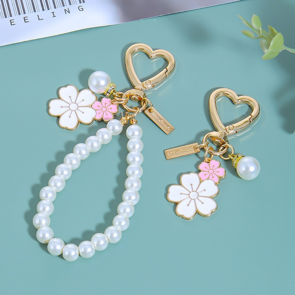 HP GANTUNGAN Woman Needs - PREMIUM Floral Aesthetic Phone Bag Keychain Bag Hanger Mobile Phone Acces