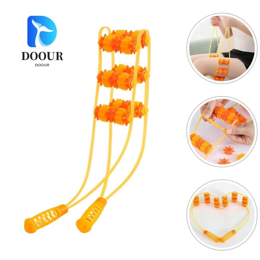 DOOUR Fitness Massage Roller Bead, Hand-held Shoulder Neck Muscle Massage Back Massager, Multi-Funct