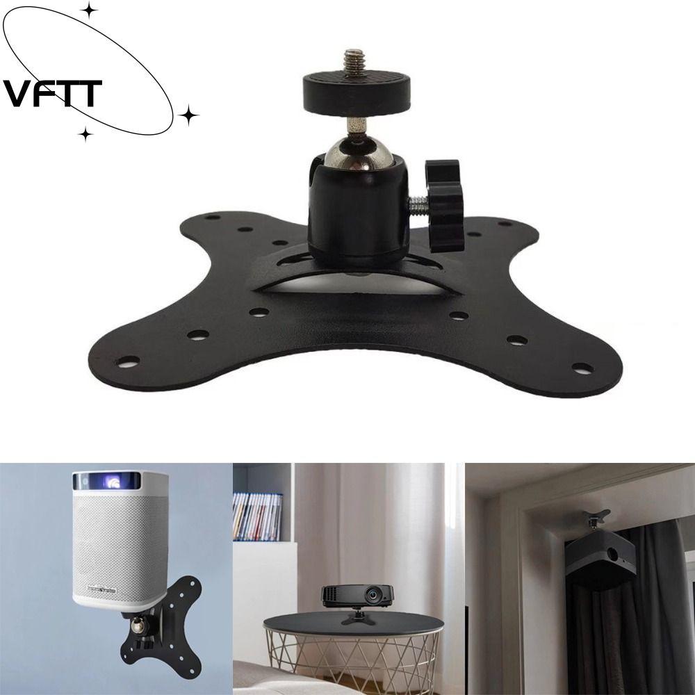 Vfttโปรเจคเตอร์ติดผนังติดเพดาน,พร้อมขายึดโปรเจคเตอร์แบบติดผนังแบบสกรู1/4นิ้ว,มินิ360° ขาตั้งโปรเจคเต