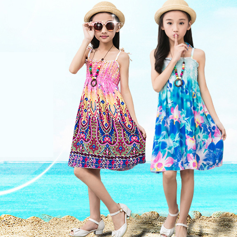 100-160-XL【พร้อมส่ง】ชุดเดรสสายเดี่ยวแม่ลูกลายดอกไม้สไตล์โบฮีเมียน สำหรับชายหาด สำหรับหน้าร้อน ราคา ถูกที่สุด ดีลบีเคเค แกลเลอรีภาพที่ 8