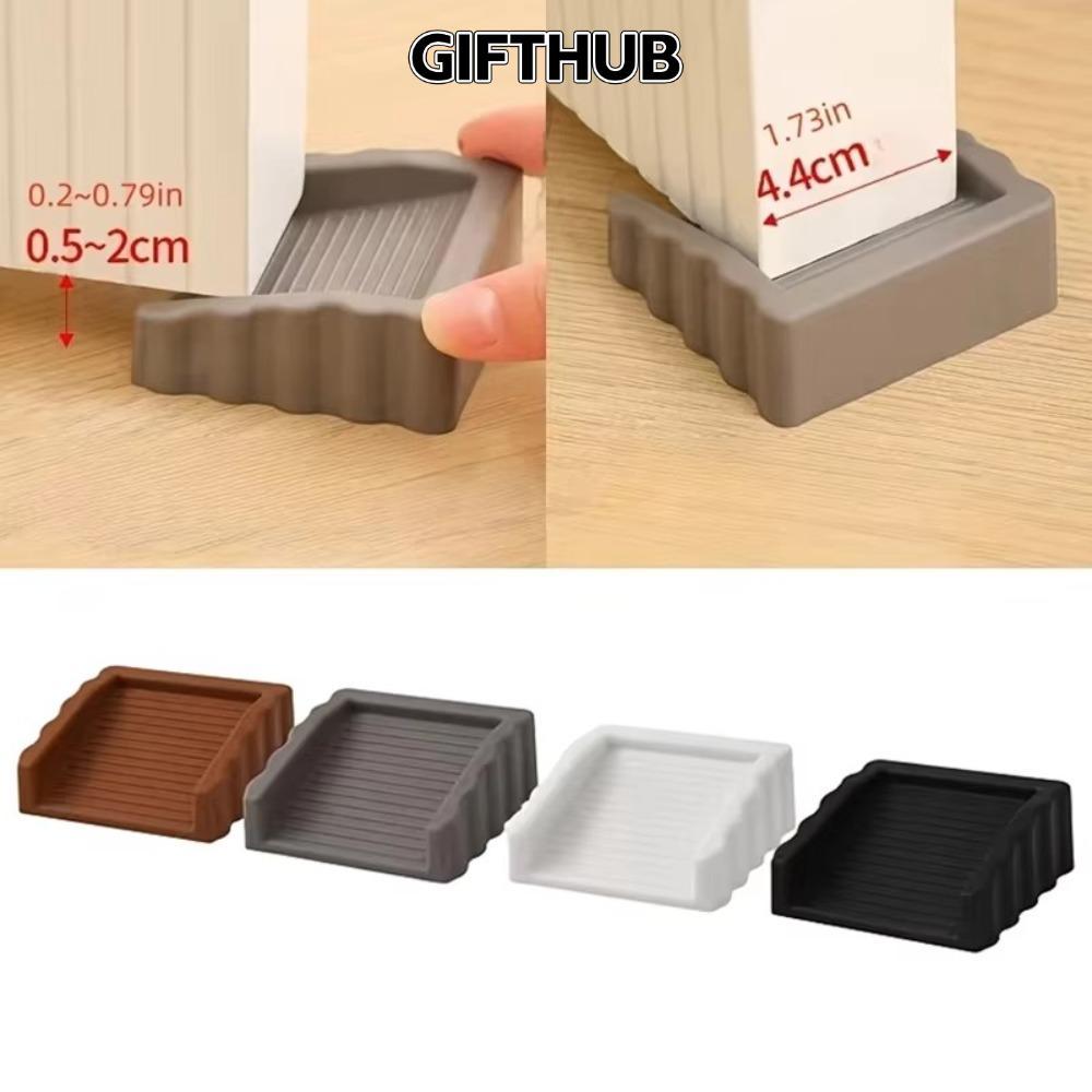 GIFTHUB เวดจ์ที่ประตู, พื้นยางติดตั้งไม่มีการเจาะกันชนประตู, ล็อคตัวเอง กันลม ที่มองไม่เห็นกันลื่นป้องกันการชนกันพื้นไม้ประตูสต็