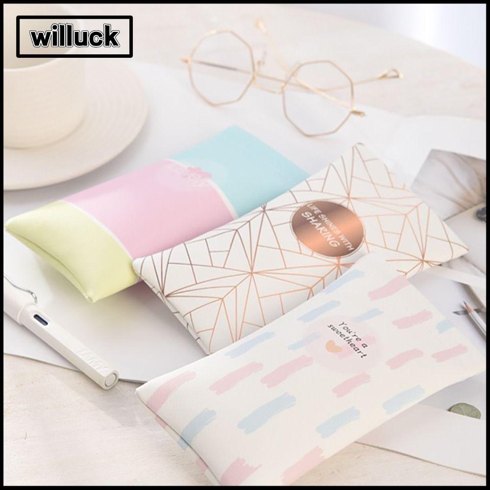 WILLUCK กระเป๋าใส่วัสดุPUนุ่มสำหรับแว่นตากันแด้ง WATERPROOF กันกระแทกด้านใน และปิดเองอัตโนมัติ