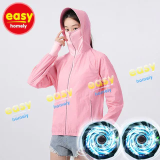 เสื้อผ้าป้องกันยูวีแบบสวมใส่ง่าย ออกแบบมาเพื่อการระบายความร้อนและมีพัดลมในตัว สไตล์โมเดิร์น เหมาะสำหรับการใช้งานกลางแจ้ง