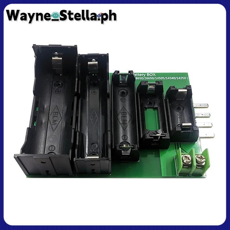 Wayne_StellaBattery Tester Case 4 & 2-Wire Terminal 18650 26650 14505 14340 1425 แบตเตอรี่ผู้ถือทดสอ