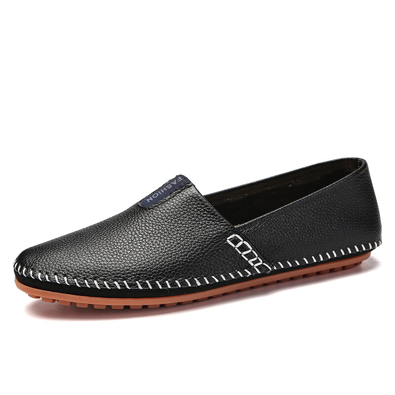 Men Genuine Leather Shoes Casual Men Shoes Slip On Men Loafers Driving Shoes