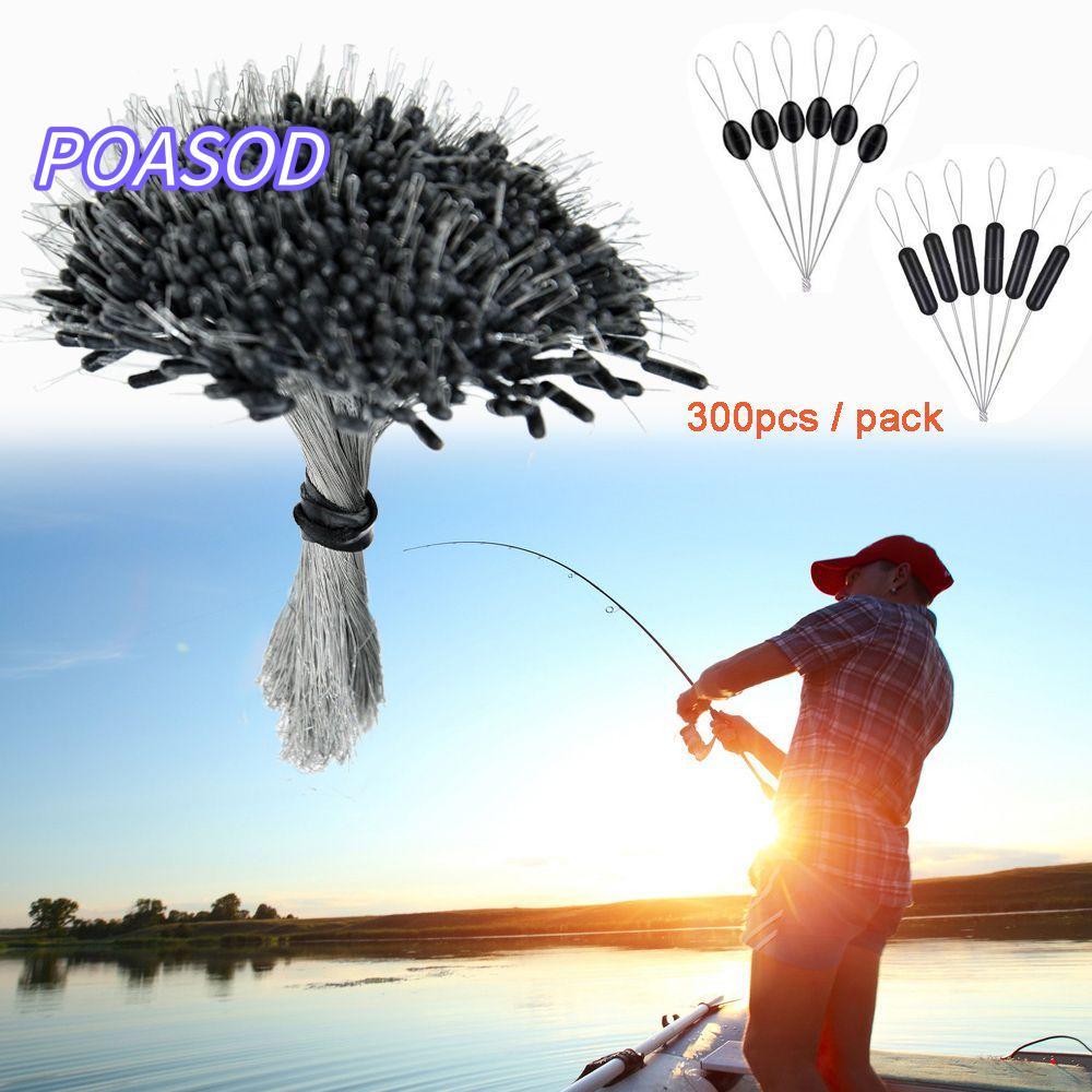 MAYSHOW อุปกรณ์ตกปลา Stopper Fish Line Black Space Bean