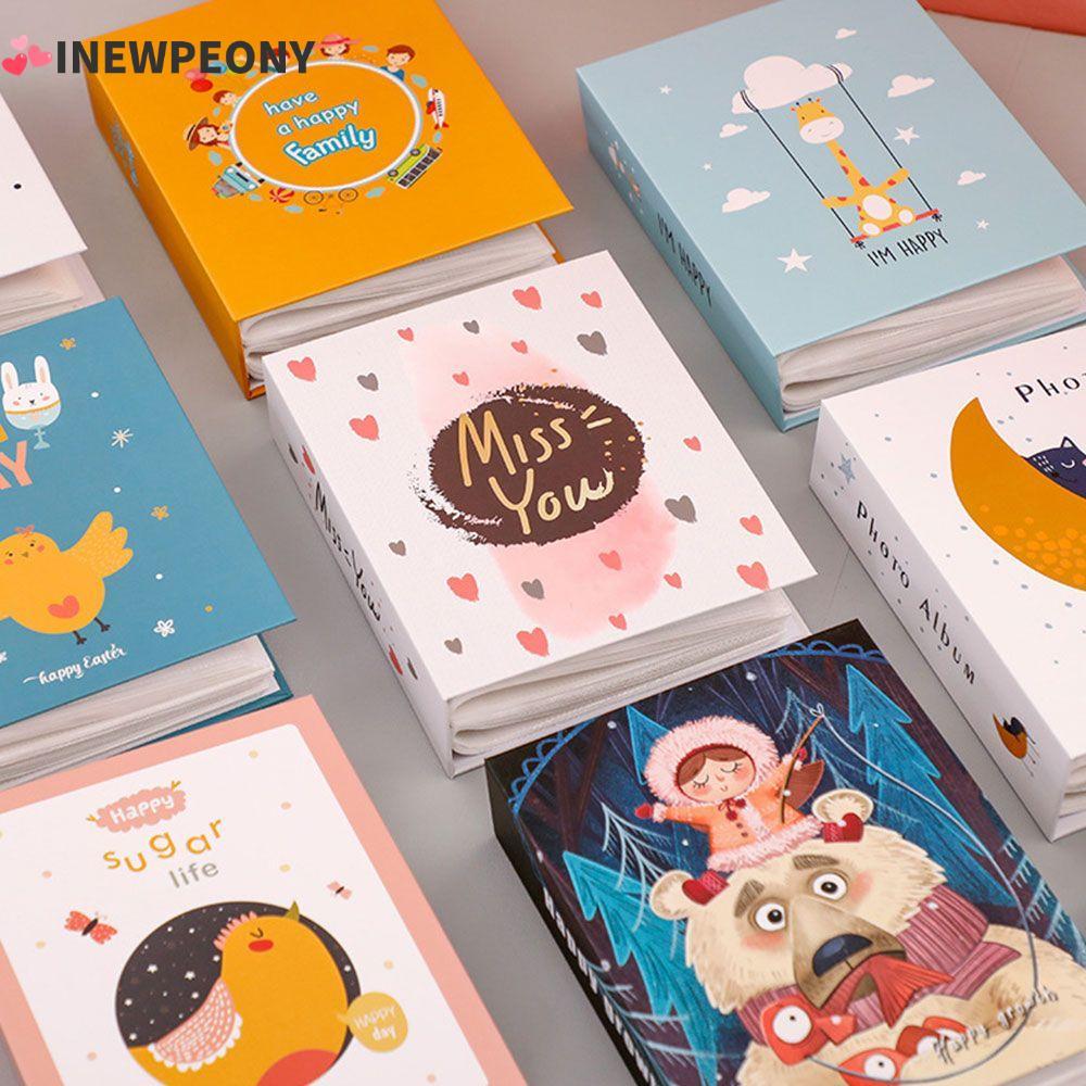 INEWPEONY อัลบั้มรูป 4R, คอลเลกชันอัลบั้ม PVC หลากสี 100 ชิ้น, อัลบั้มภาพการ์ตูนการ์ตูนน่ารัก