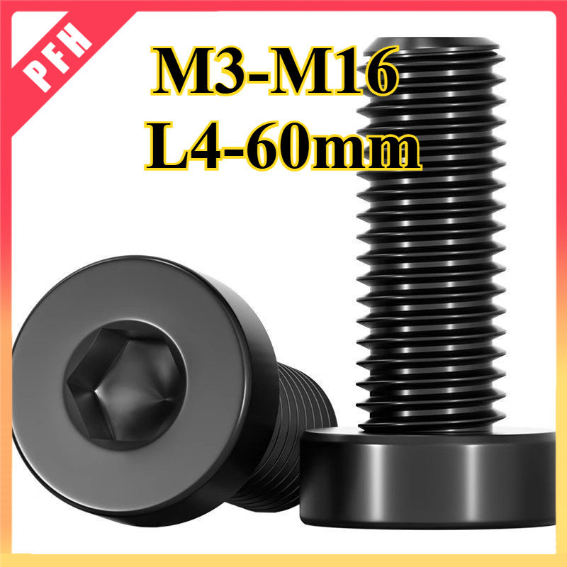 Hexagon Socket Head Cap DIN7984 Screws Low Head  /น็อตหัวจมบาง เกลียวมิล ตลอด  สกรู เกรด 12.9  M3/M4