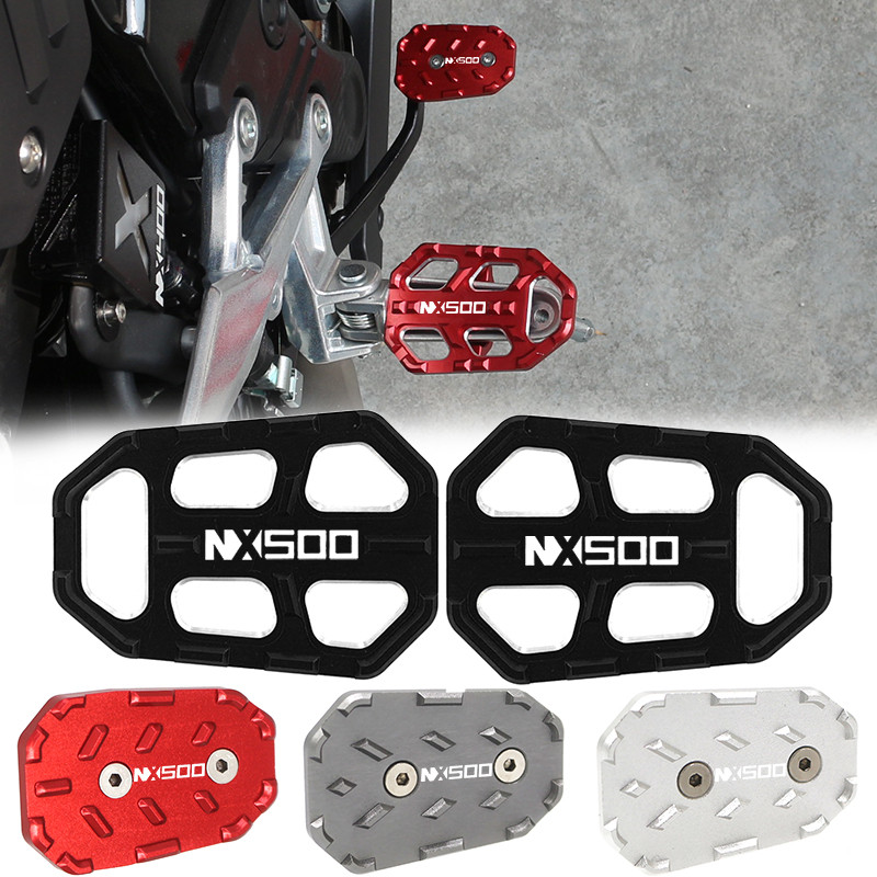 สําหรับ Honda NX500 2023 2024 รถจักรยานยนต์เข้าถึงได้หมุดเท้า NX 500 ด้านหน้า Footpegs ที่วางเท้าเหยียบขยาย