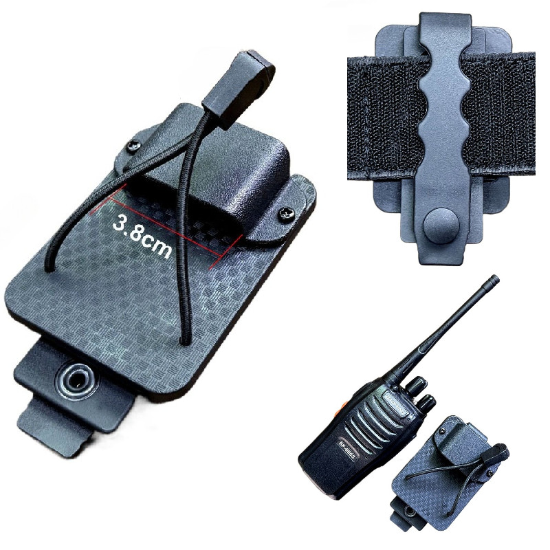 LUC ใหม่ 360° ที่ใส่เข็มขัดเครื่องส่งรับวิทยุ ออกแบบมาเพื่อปีนเขา สามารถปรับหมุนและถอดออกได้อย่างรวดเร็ว พร้อมสายคาดเอวสำหรับการใช้งานสะดวกสบาย