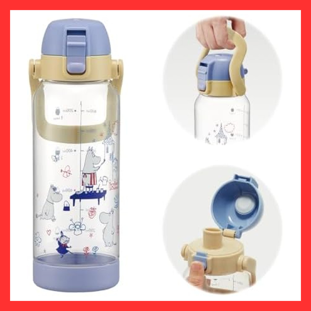 【Directly Japan】 Skater Drink Marker Bottle 1L Easy to see the amount you drank at a glance Water bo