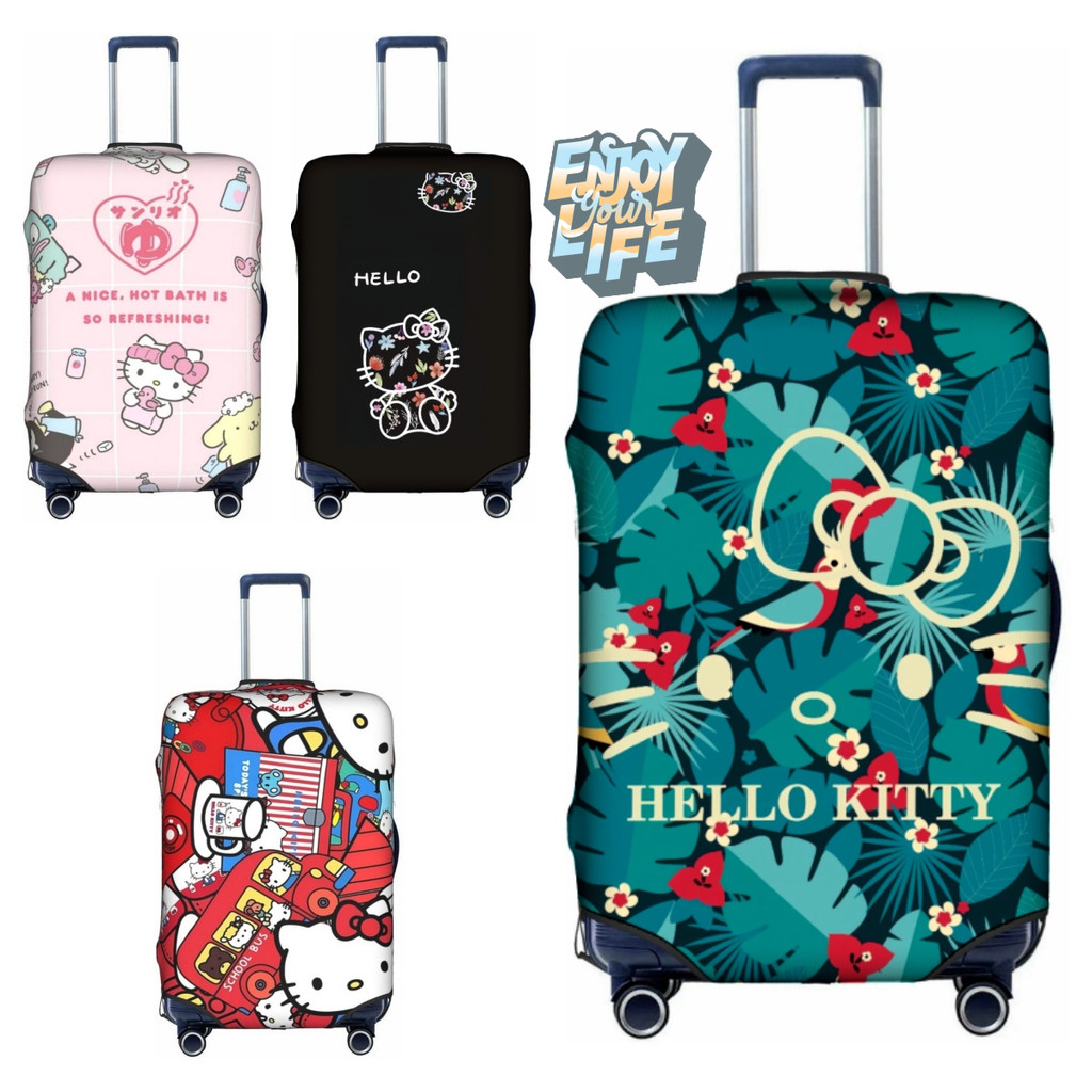 In StockKitty ผ้าคลุมกระเป๋าเดินทางซักได้การ์ตูนตัวป้องกันกระเป๋าเดินทางเหมาะกับ 18-32 นิ้วกระเป๋าเดินทาง K510