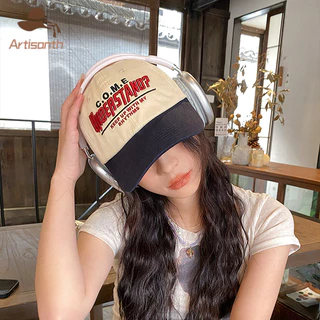 ส่งเร็ว💥หมวกเบสบอลบล็อคสีปัก สีตัดกัน สไตล์อเมริกันย้อนยุคแฟชั่น คุณภาพสู ผ้าฝ้าย 100% ใช้ได้ทั้งชายและหญิง.COD