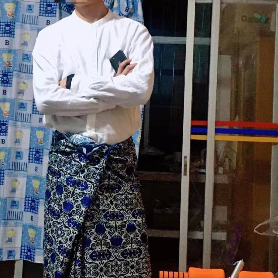 [ Preferred Premium ] Burmese Thailand Malaysia Ethnic Costume Cage Keelung Gauze Men Women Tube Ski