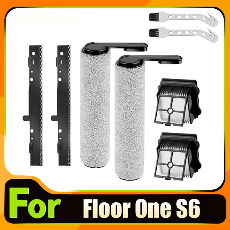แปรงลูกกลิ้งและตัวกรอง HEPA สําหรับอุปกรณ์เสริม Tineco Floor One S6 เครื่องดูดฝุ่นแห้งเปียกแถบปัดน้ํ