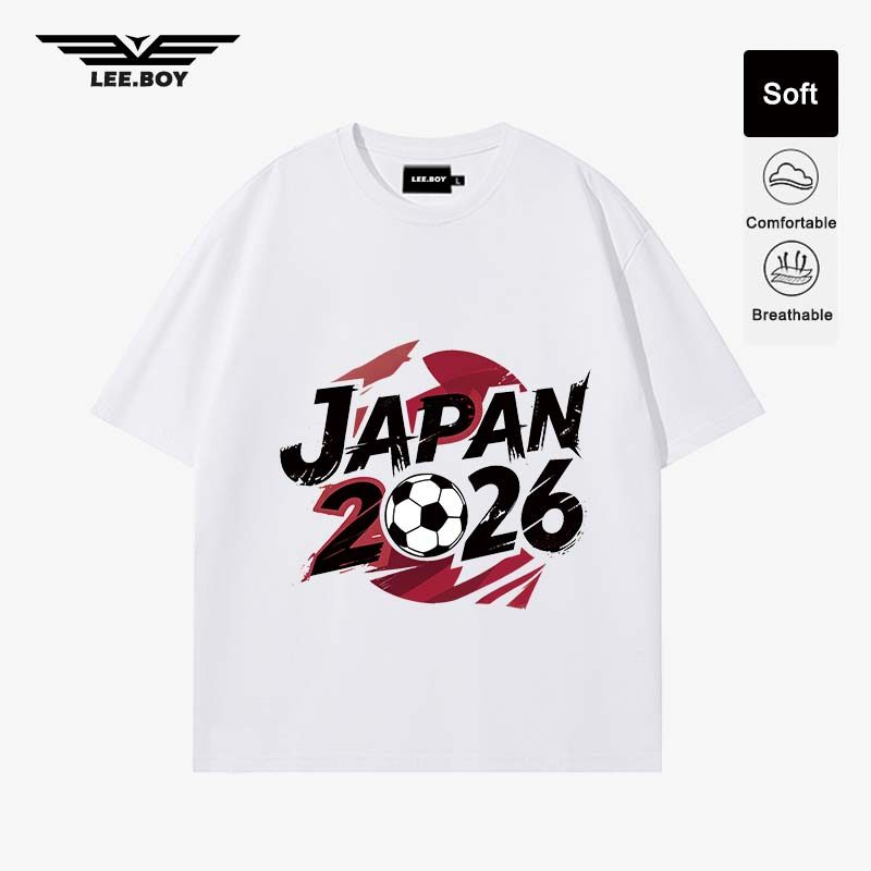 เสื้อเชิ้ตผู้ชาย ผ้านุ่มใส่สบายa ไม่ร้อน FIFA World Cup 2026™  JAPAN 2026 ใหม่ ลายพิมพ์ (ส่งเร็ว จัดส่งจากไทย)