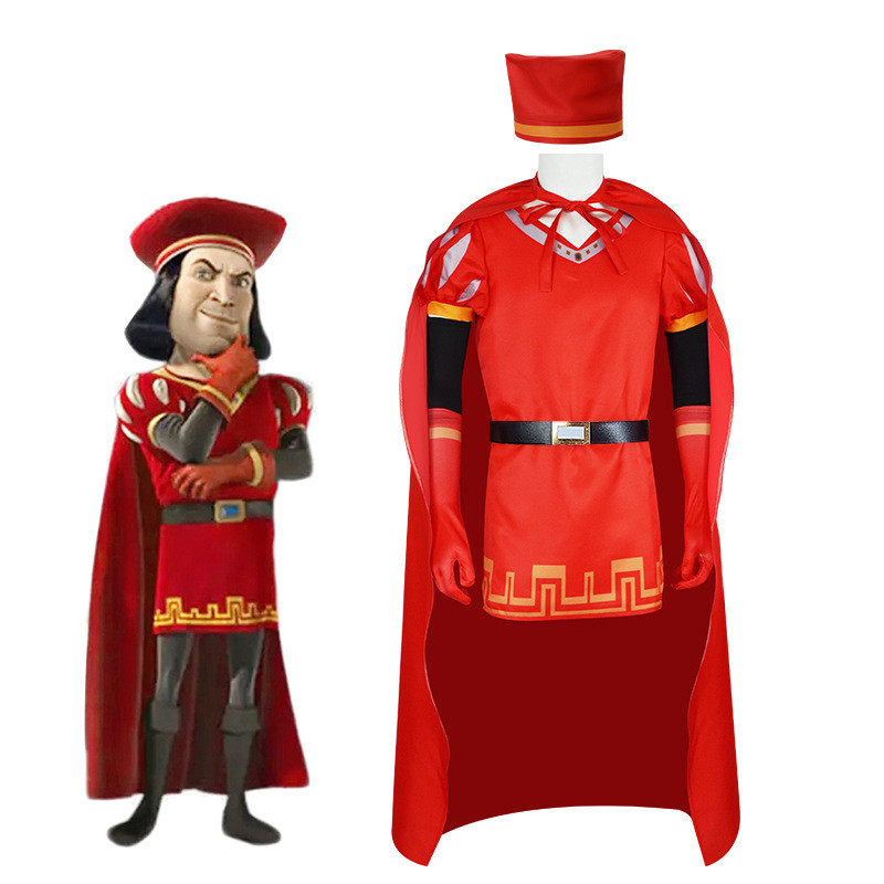 Shrek cosplay Lord Maximus Falchidore costume Halloween role-playing outfit