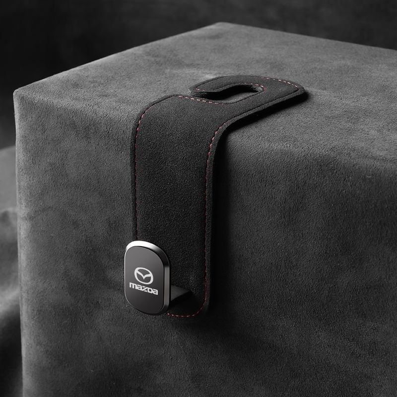 1/2Pcs Mazda Upscale รถกลับที่นั่งตะขอแขวน Suede Car Organizer ที่นั่งด้านหลังตะขอสําหรับ MAZDA 2 3 CX5 CX30 CX8 CX3 Mazda2 6 5 CX9 BT50