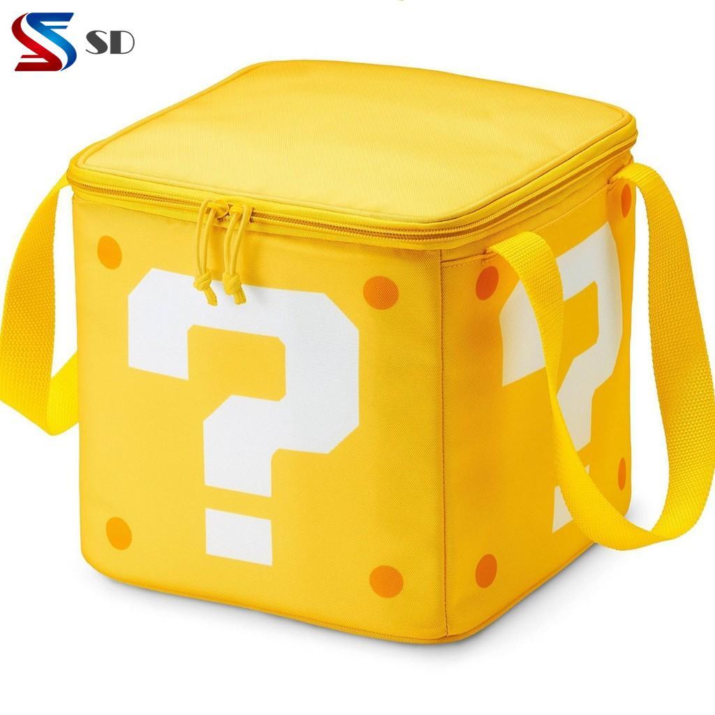 กระเป๋ากันความร้อนแบบMario Question Mark เหมาะสำหรับปิกนิก