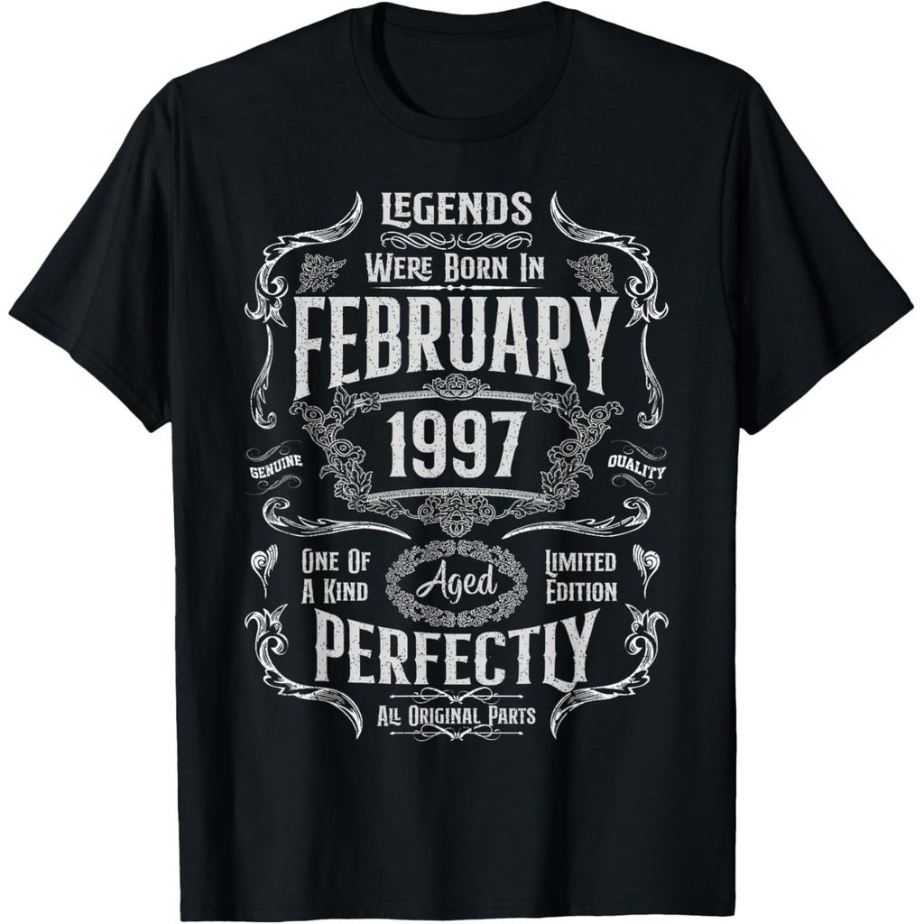 Vintage 29th Birthday Legends were Born in February 1997 T-Shirt