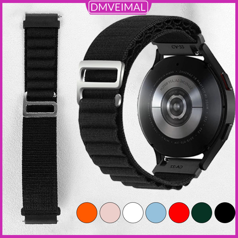 20 มม. 22 มม. สายรัดไนลอน Alpine Loop for Samsung Galaxy Watch FE 7 6 5 4 40 44 มม. /Huawei/Amazfit/Garmin/Xiaomi วงกีฬา
