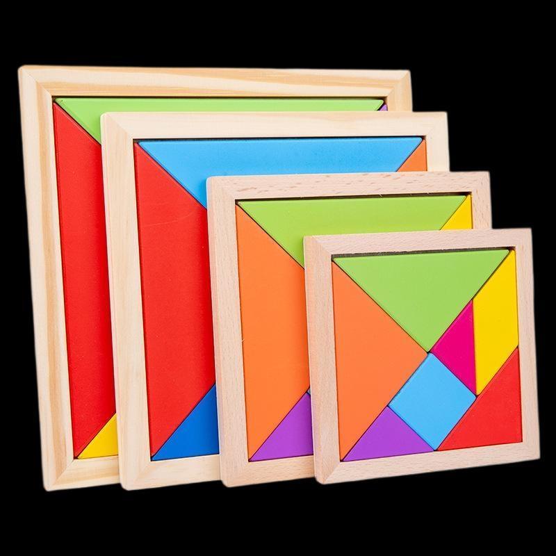 Openwatere Tangram Puzzle สําหรับเกรดแรกเริ่มโรงเรียนอนุบาล Early Education ของเล่น VVV